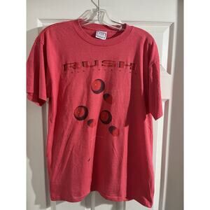 Vintage 1987 Rush Hold Your Fire Shirt Sz XL Rock Music Tour Band Red
